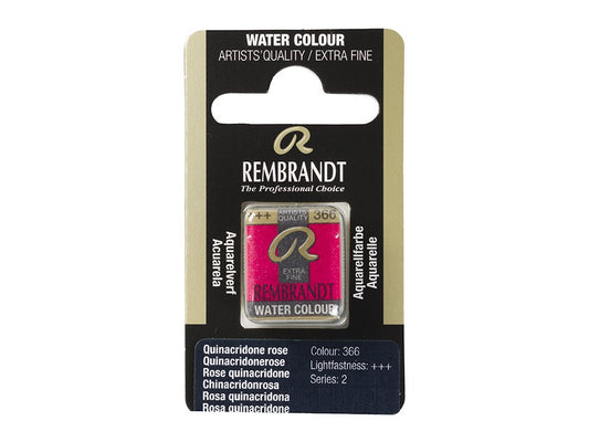 Rembrandt Quinacridone Rose 366 Halfpan