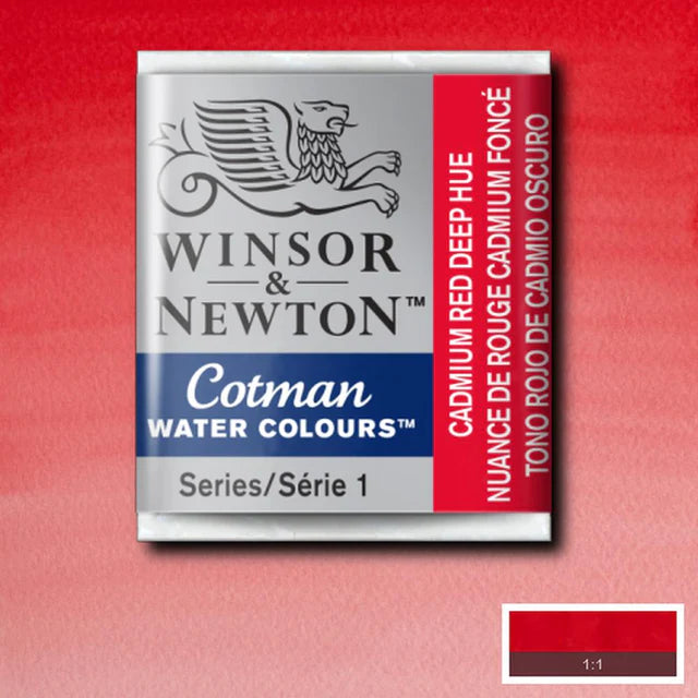 Winsor&Newton Cotman Cadmium Red Deep hue 098 Halfpan