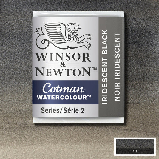 Winsor&Newton Cotman Iridescent Black 473 Halfpan