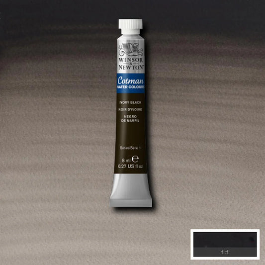 Winsor&Newton Cotman Ivory Black 331 Tube