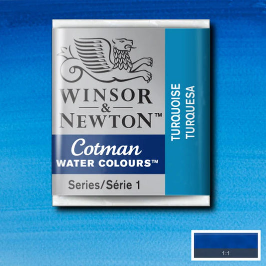 Winsor&Newton Cotman Turquoise 654 Halfpan