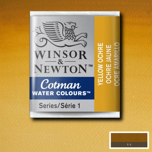 Winsor&Newton Cotman Yellow Ochre 744 Halfpan