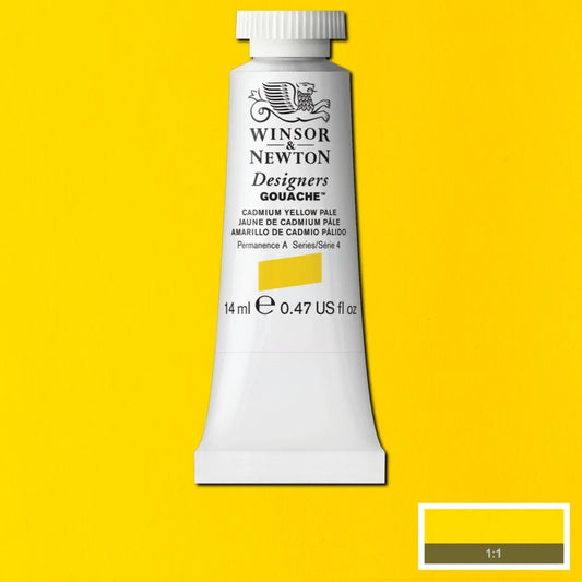 Winsor&Newton Designers Gouache 14ml Cadmium Yellow Pale 118