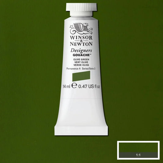 Winsor&Newton Designers Gouache 14ml Olive Green 447