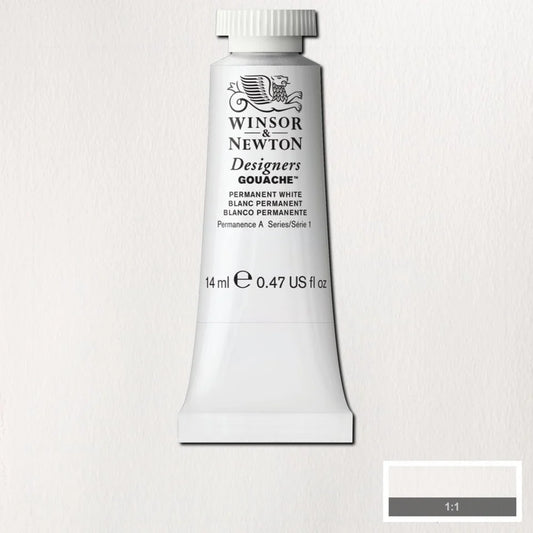 Winsor&Newton Designers Gouache 14ml Permanent White 512