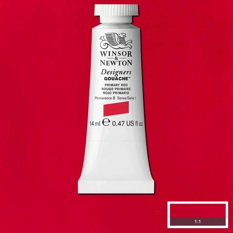 Winsor&Newton Designers Gouache 14ml Primary Red 524