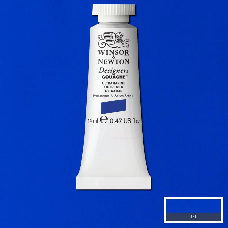 Winsor&Newton Designers Gouache 14ml Ultramarine 660